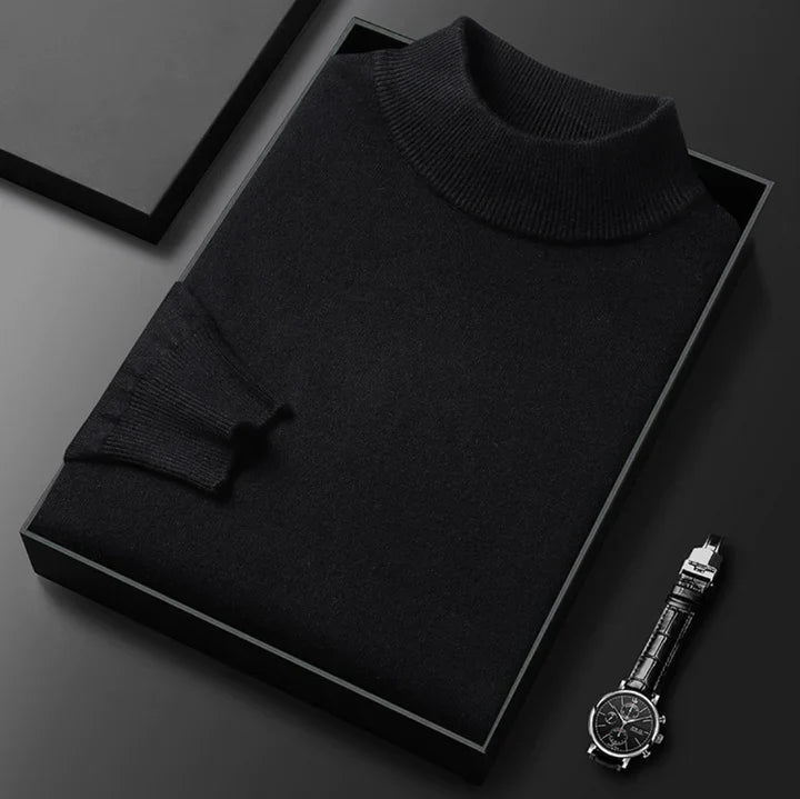 Men's Classic High Neck Jumper