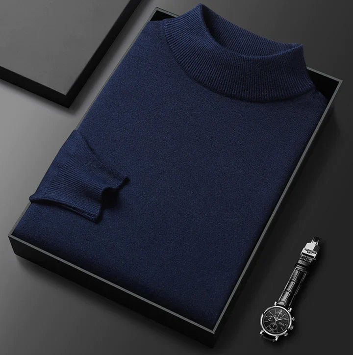 Men's Classic High Neck Jumper
