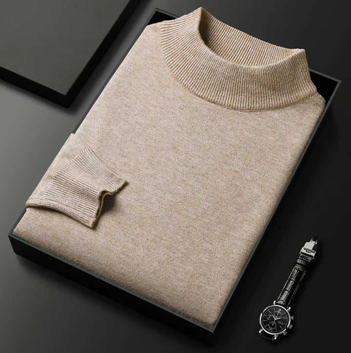 Men's Classic High Neck Jumper