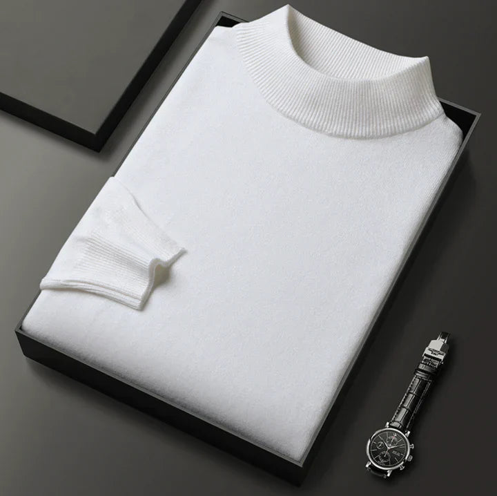 Men's Classic High Neck Jumper