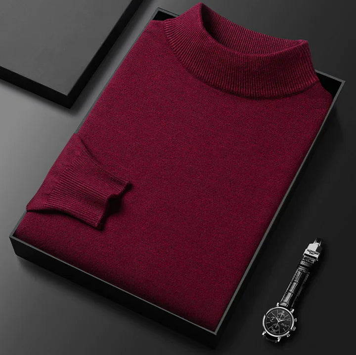 Men's Classic High Neck Jumper