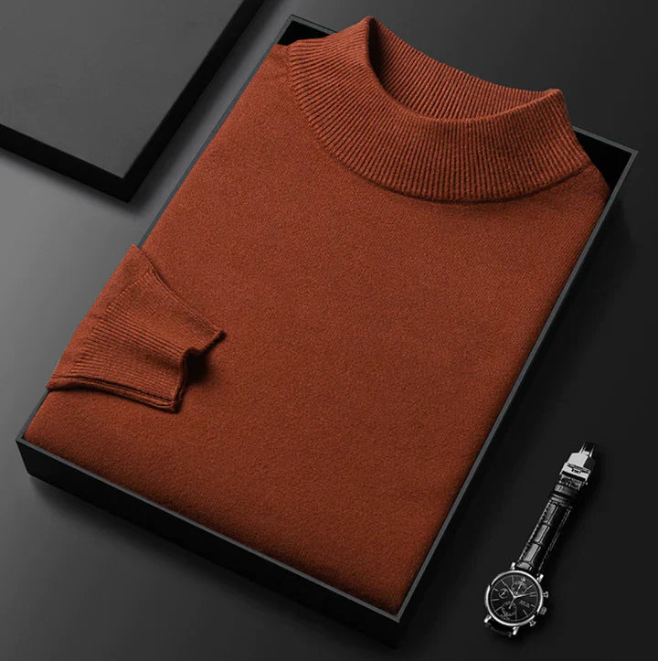 Men's Classic High Neck Jumper