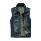 Men's Collared Sleeveless Vest