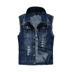 Men's Collared Sleeveless Vest