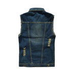 Men's Collared Sleeveless Vest