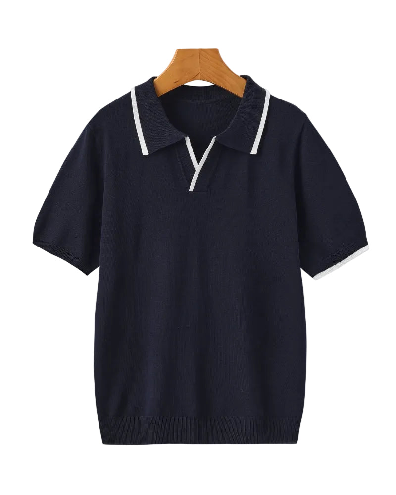 Men's Contrast Trim Polo Shirt