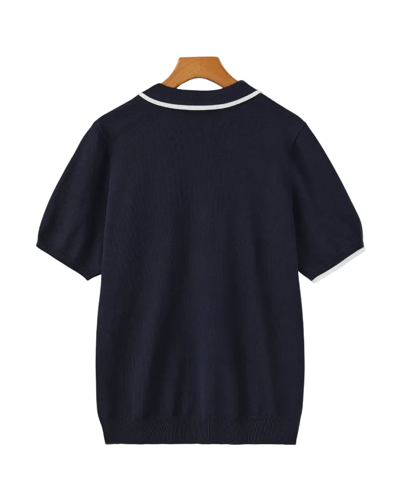 Men's Contrast Trim Polo Shirt