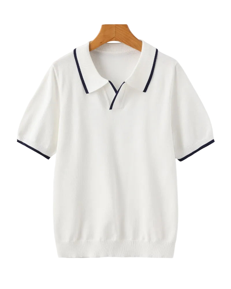 Men's Contrast Trim Polo Shirt