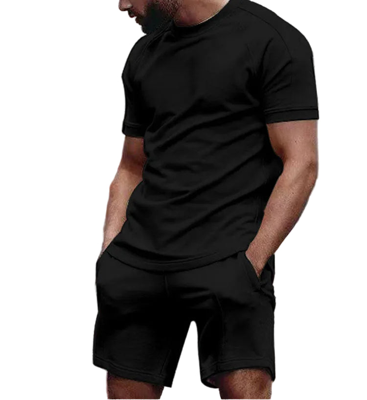 Men's Crew Neck Shorts Set