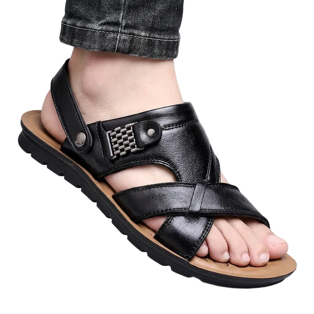 Men's Cross Strap Sandals