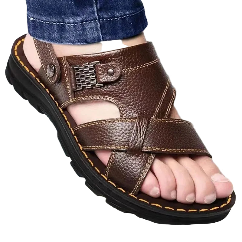 Men's Cross Strap Sandals