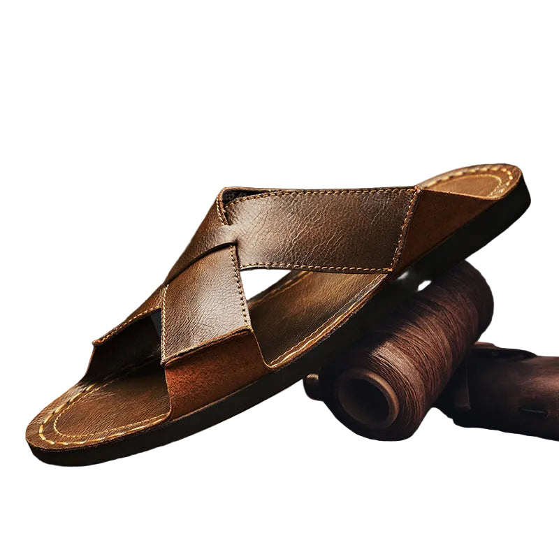 Men's Crossover Strap Sandals