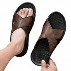 Men's Diagonal Strap Sandals