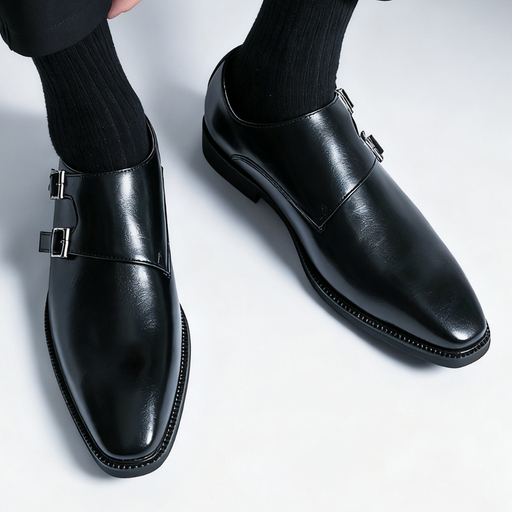Men's Double Buckle Dress Shoes
