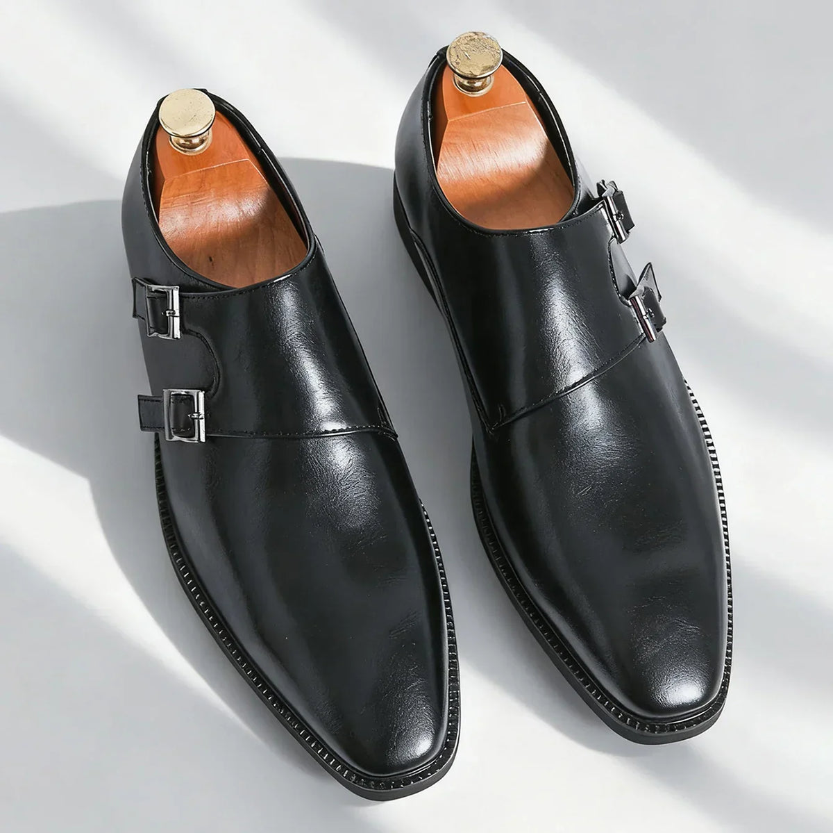 Men's Double Buckle Dress Shoes