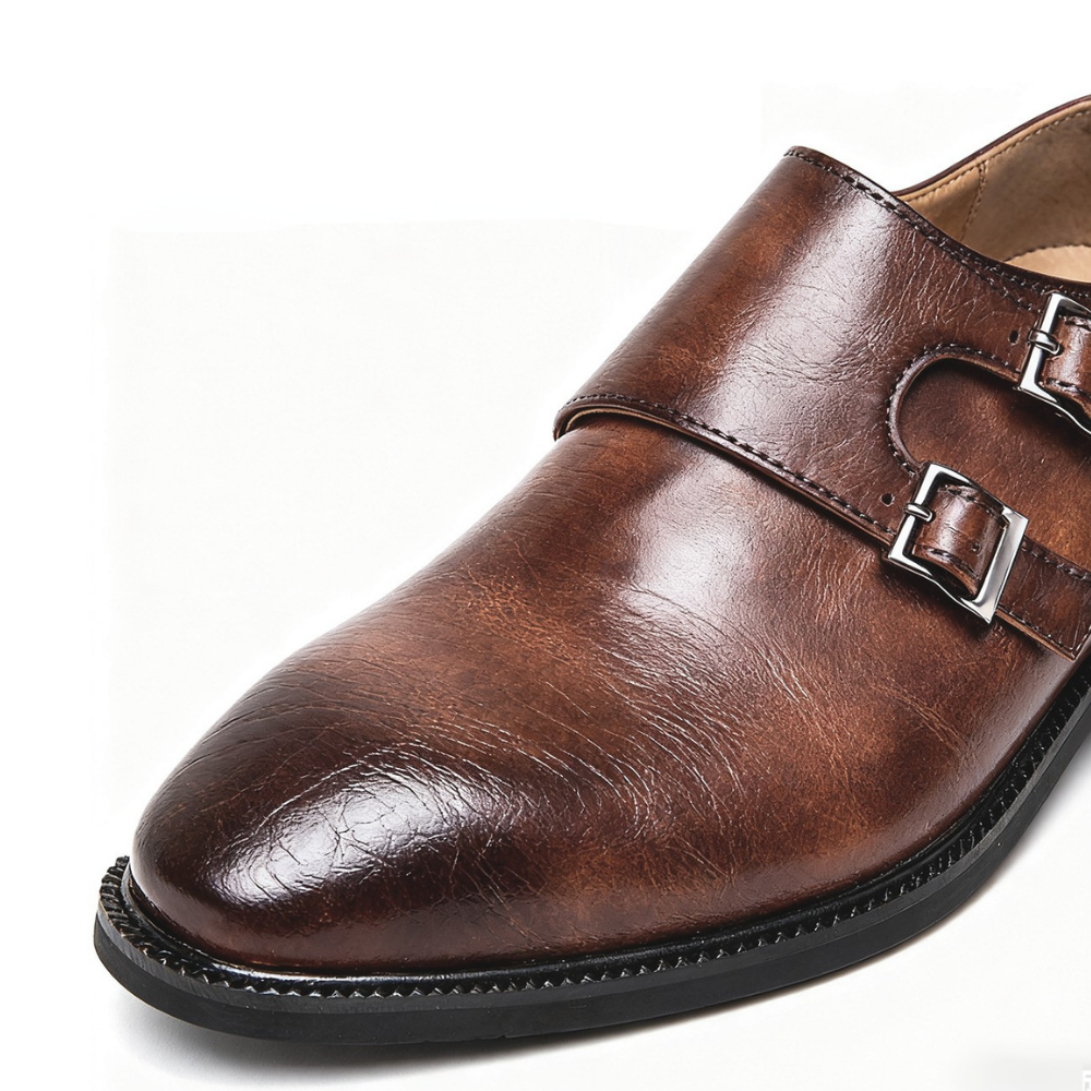 Men's Double Buckle Dress Shoes