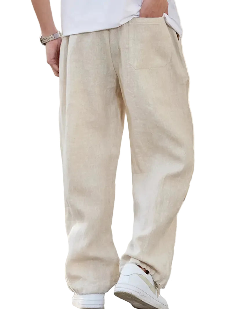 Men's Drawstring Detail Trousers