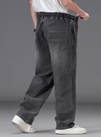 Men's Drawstring Wide Leg Jeans