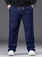 Men's Drawstring Wide Leg Jeans