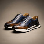 Men's Embossed Lace-Up Trainers