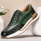 Men's Embossed Lace-Up Trainers