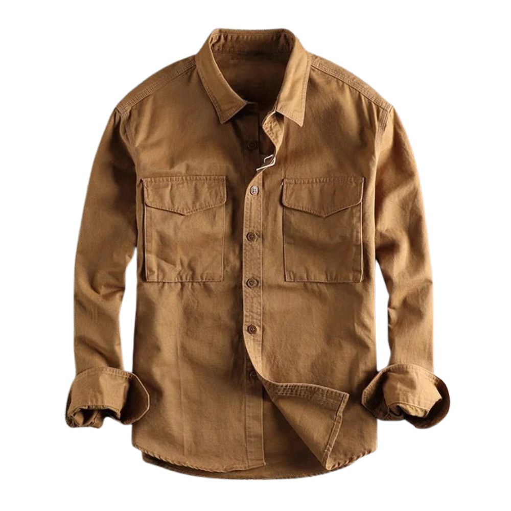 Men's Flap Pocket Button Shirt