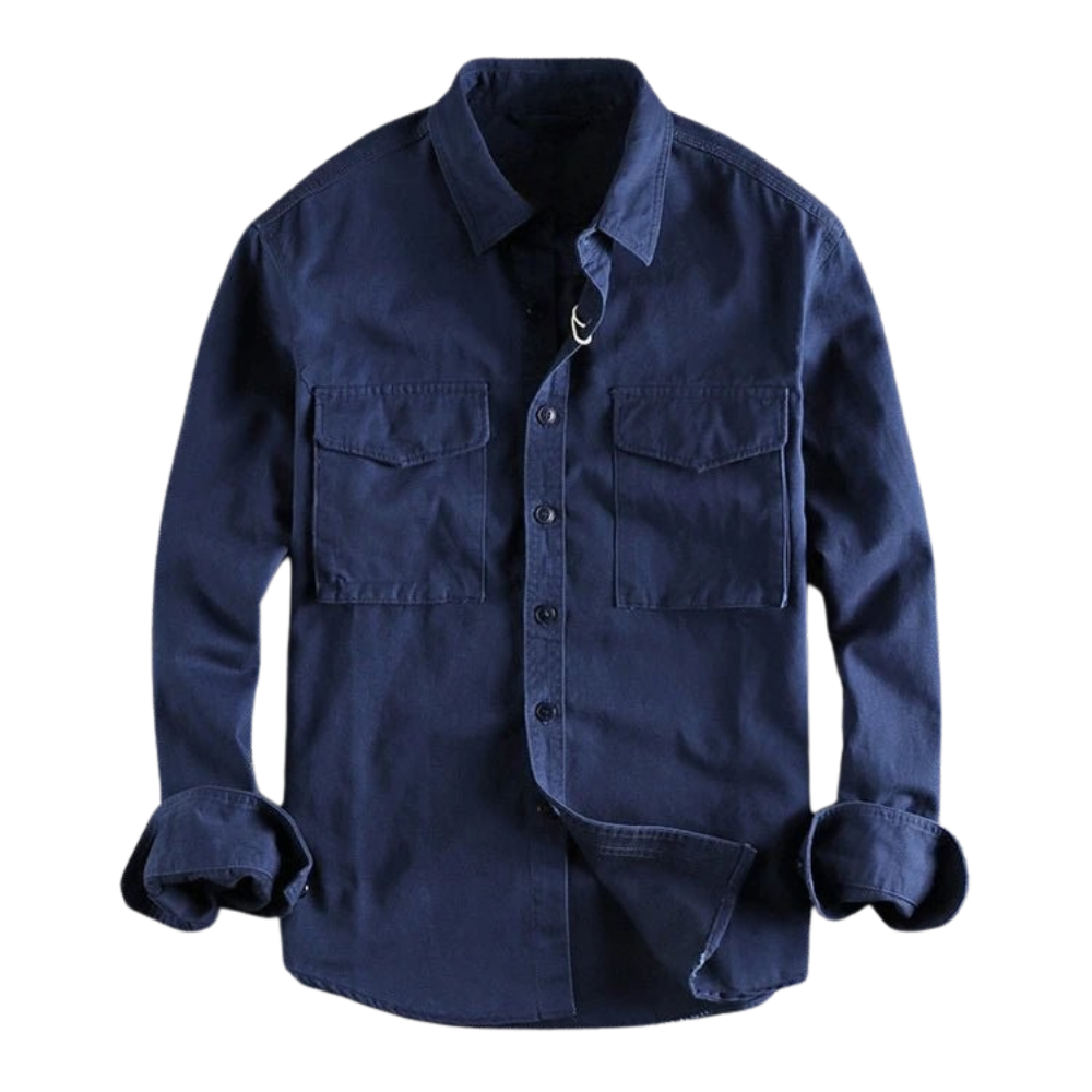 Men's Flap Pocket Button Shirt
