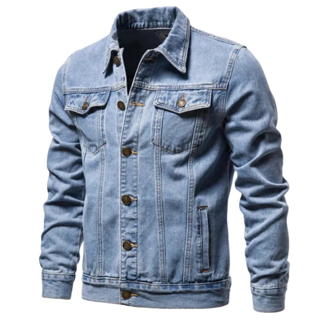 Men's Front Pocket Button Jacket