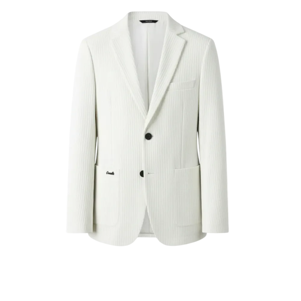 Men's Grid Detail Blazer