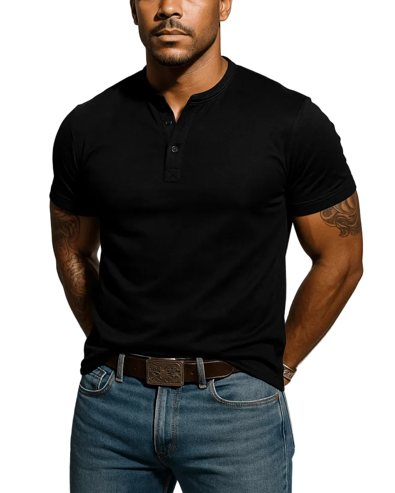 Men's Half Button Shirt