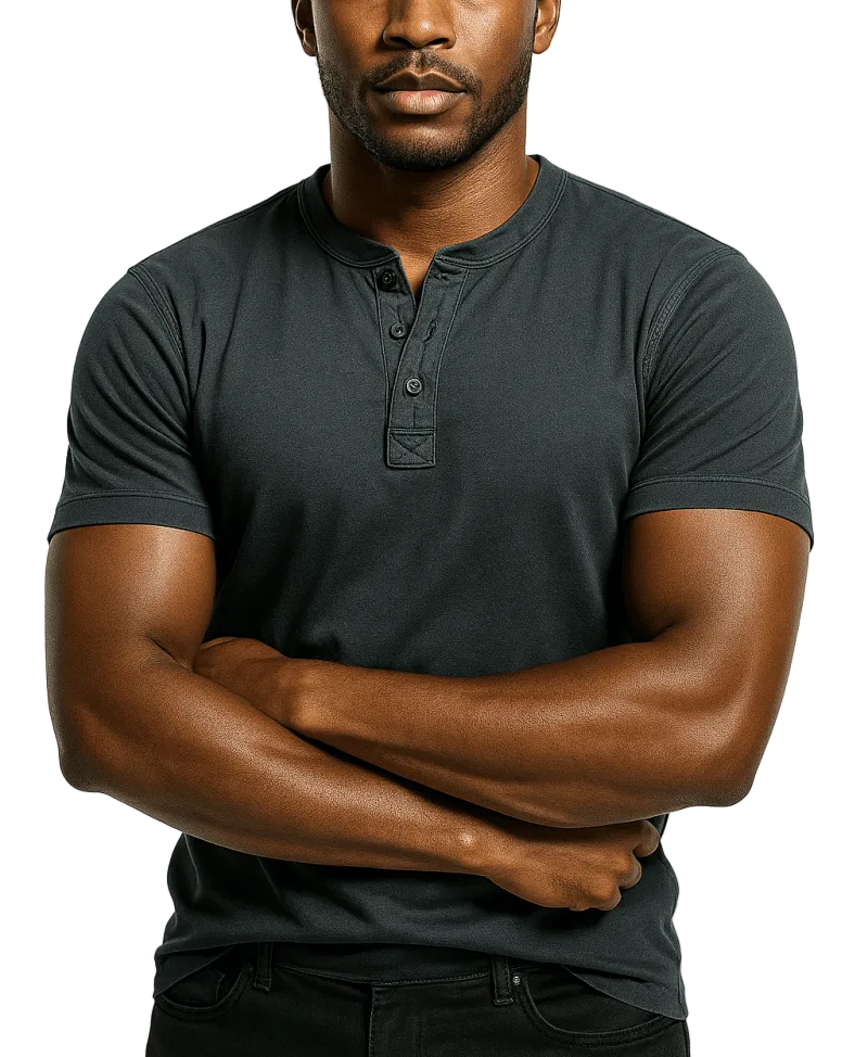 Men's Half Button Shirt