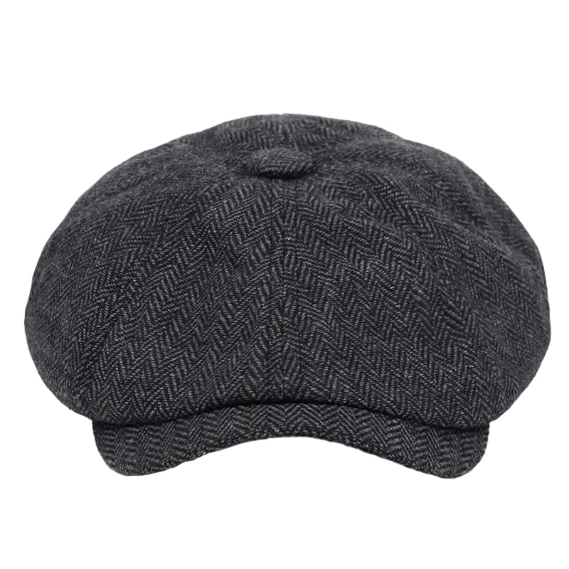 Men's Herringbone Newsboy Cap