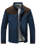 Men's High Collar Quilted Jacket
