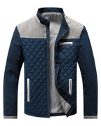 Men's High Collar Quilted Jacket