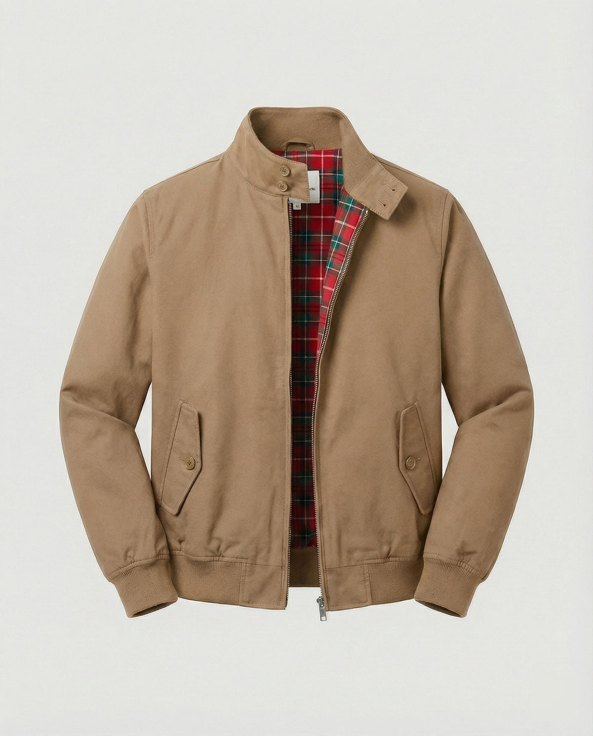 Men's High Collar Zip-Up Jacket