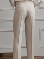Men's High-Waisted Pleated Trousers