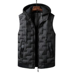 Men's Hood Zip Pocket Vest