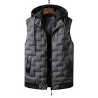 Men's Hood Zip Pocket Vest