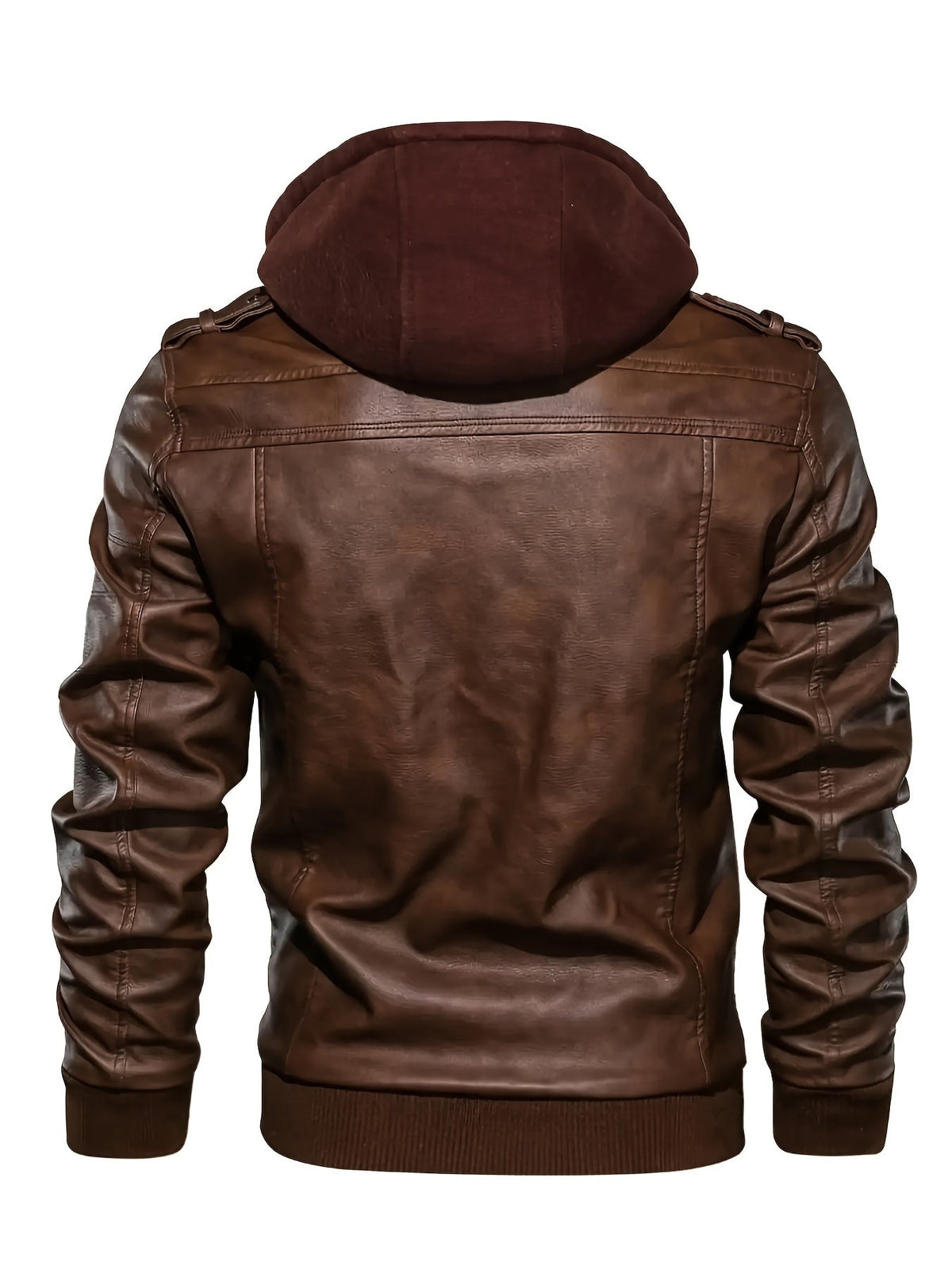 Men's Hooded Biker Jacket