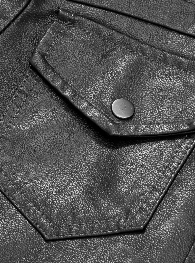 Men's Hooded Biker Jacket