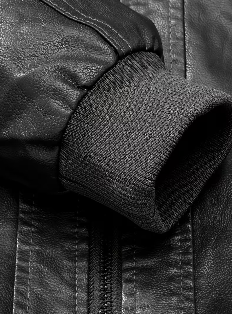 Men's Hooded Biker Jacket