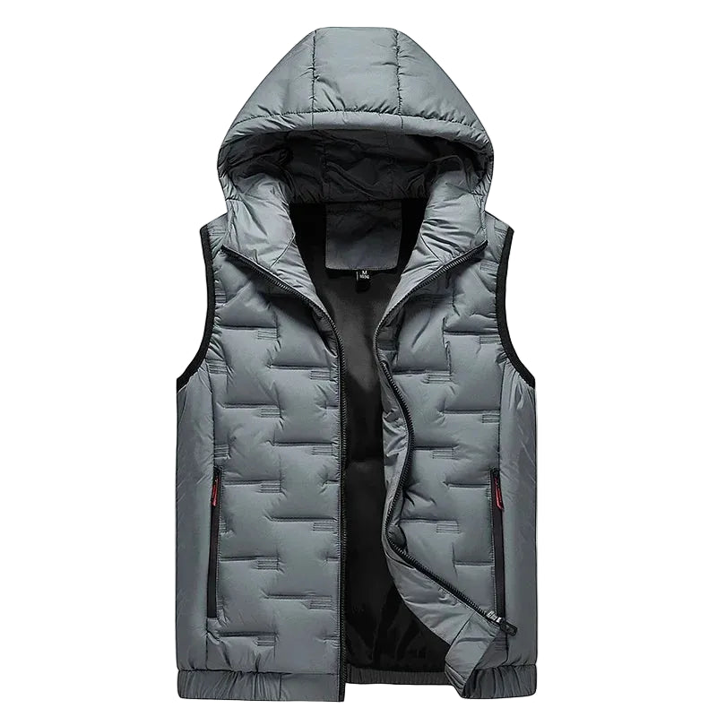 Men's Hooded Zip Vest