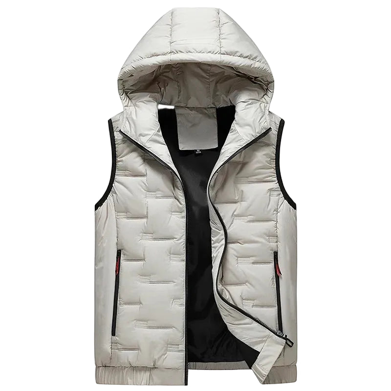 Men's Hooded Zip Vest