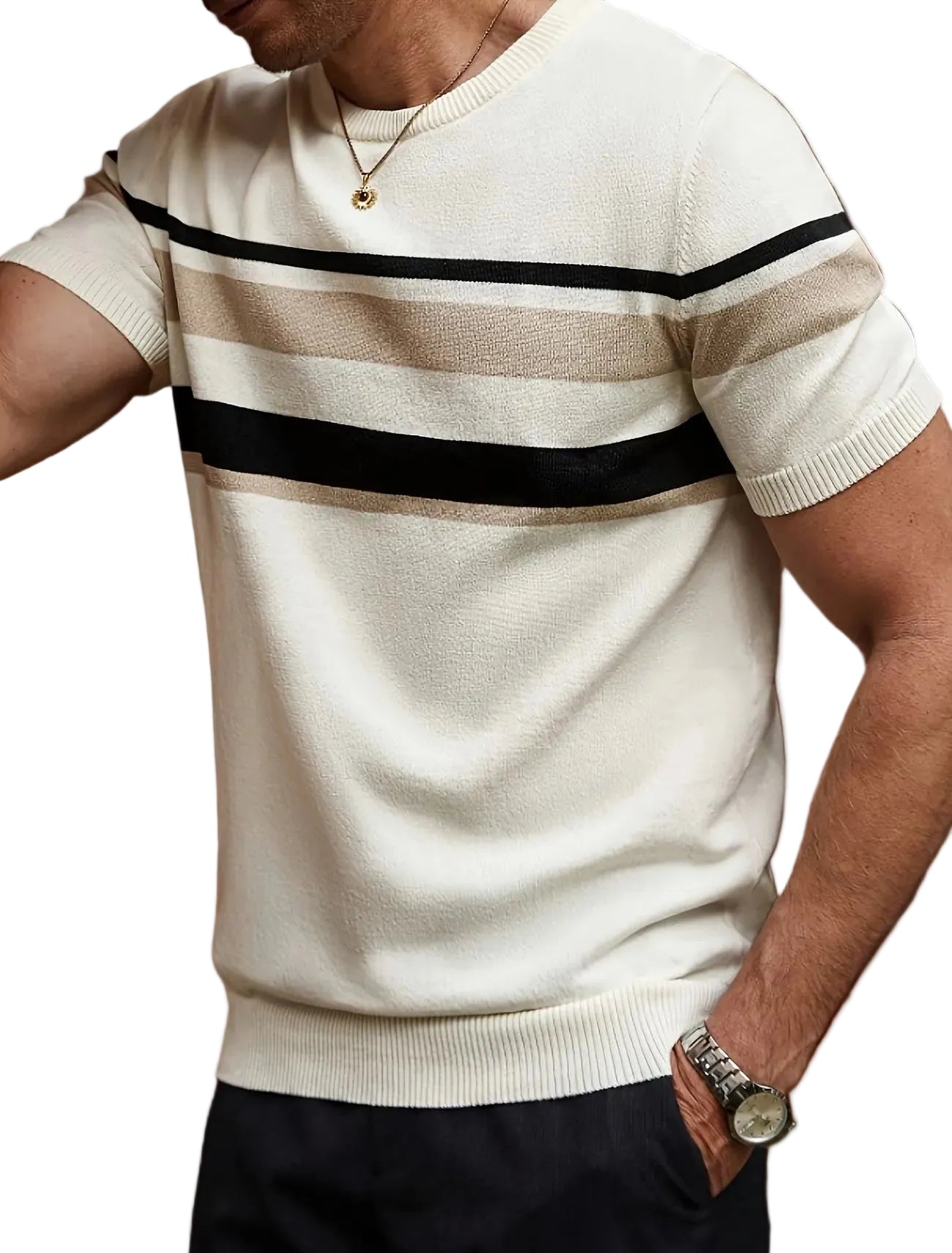 Men's Horizontal Stripe T-Shirt