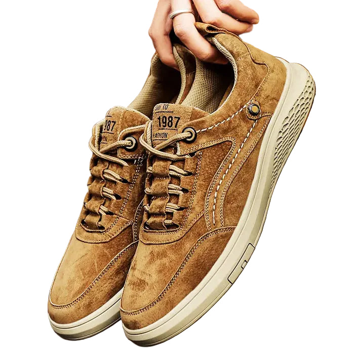 Men's Label Detail Lace Sneakers
