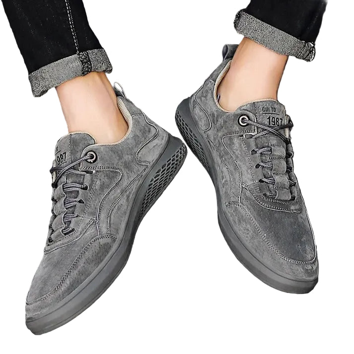 Men's Label Detail Lace Sneakers