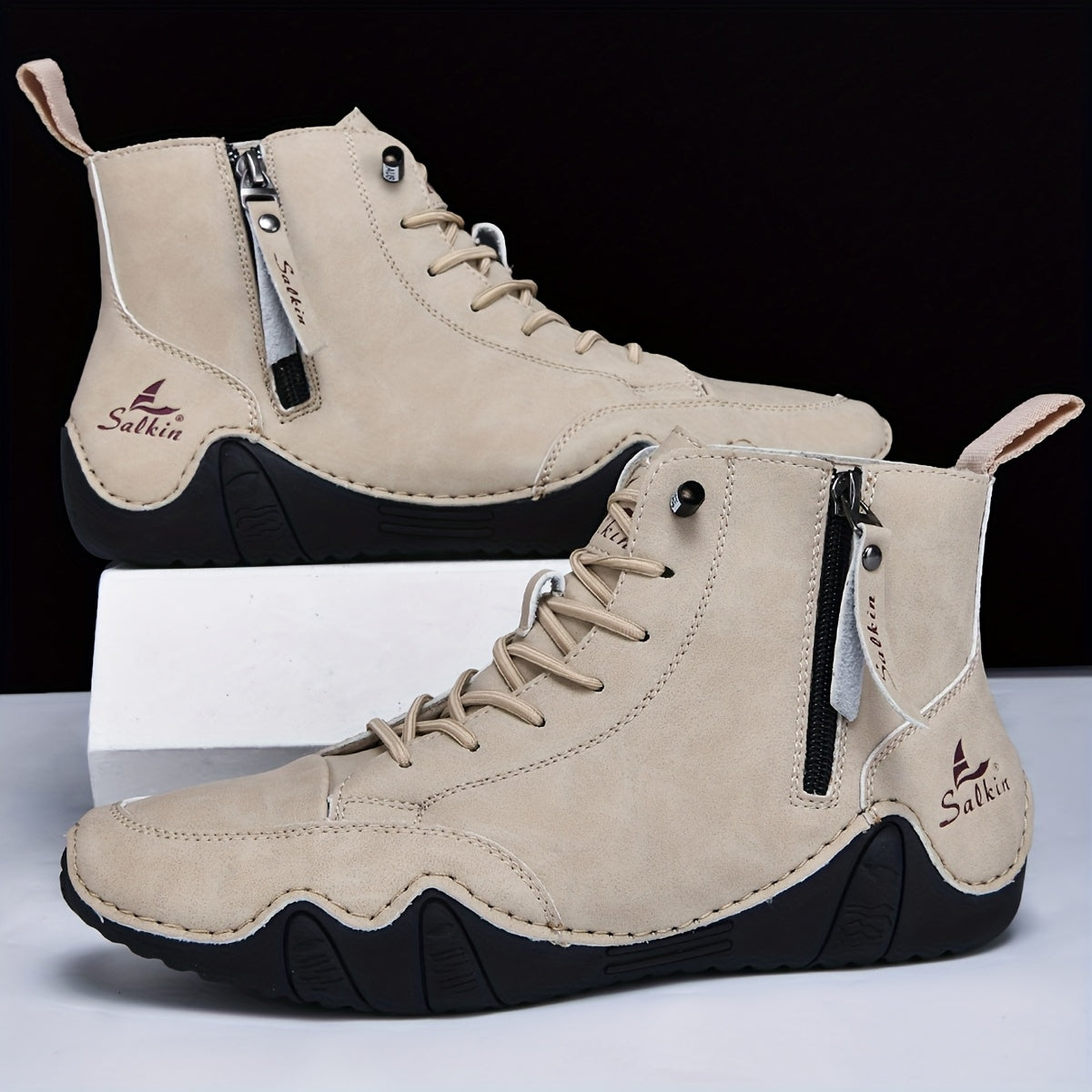 Men's Lace-Up Ankle Boots
