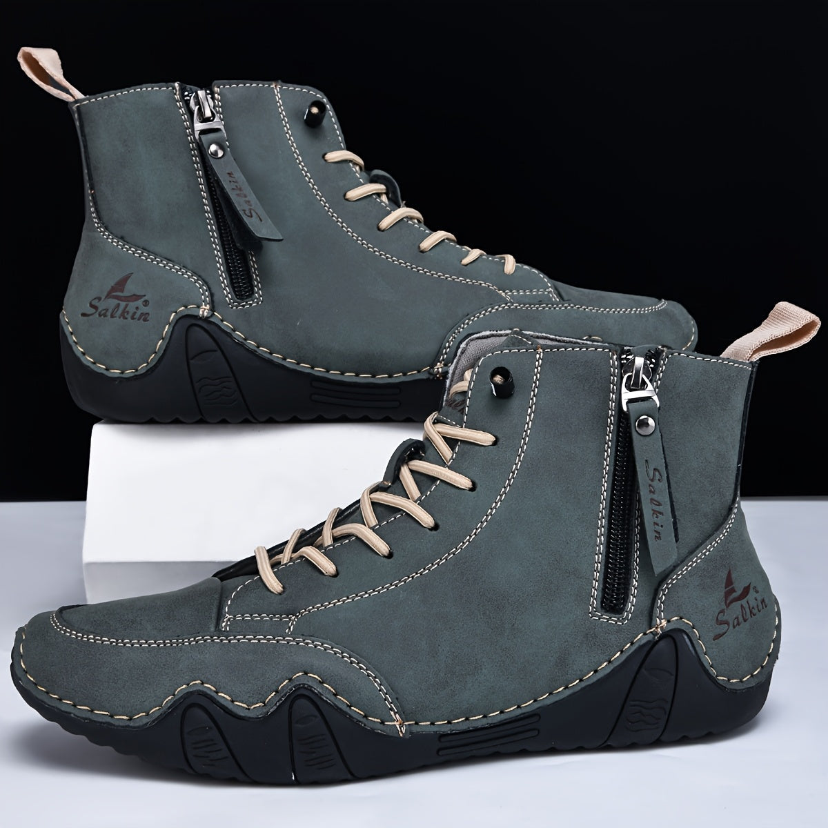 Men's Lace-Up Ankle Boots