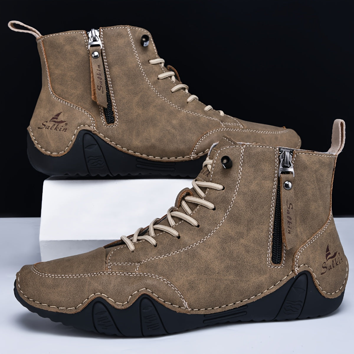 Men's Lace-Up Ankle Boots