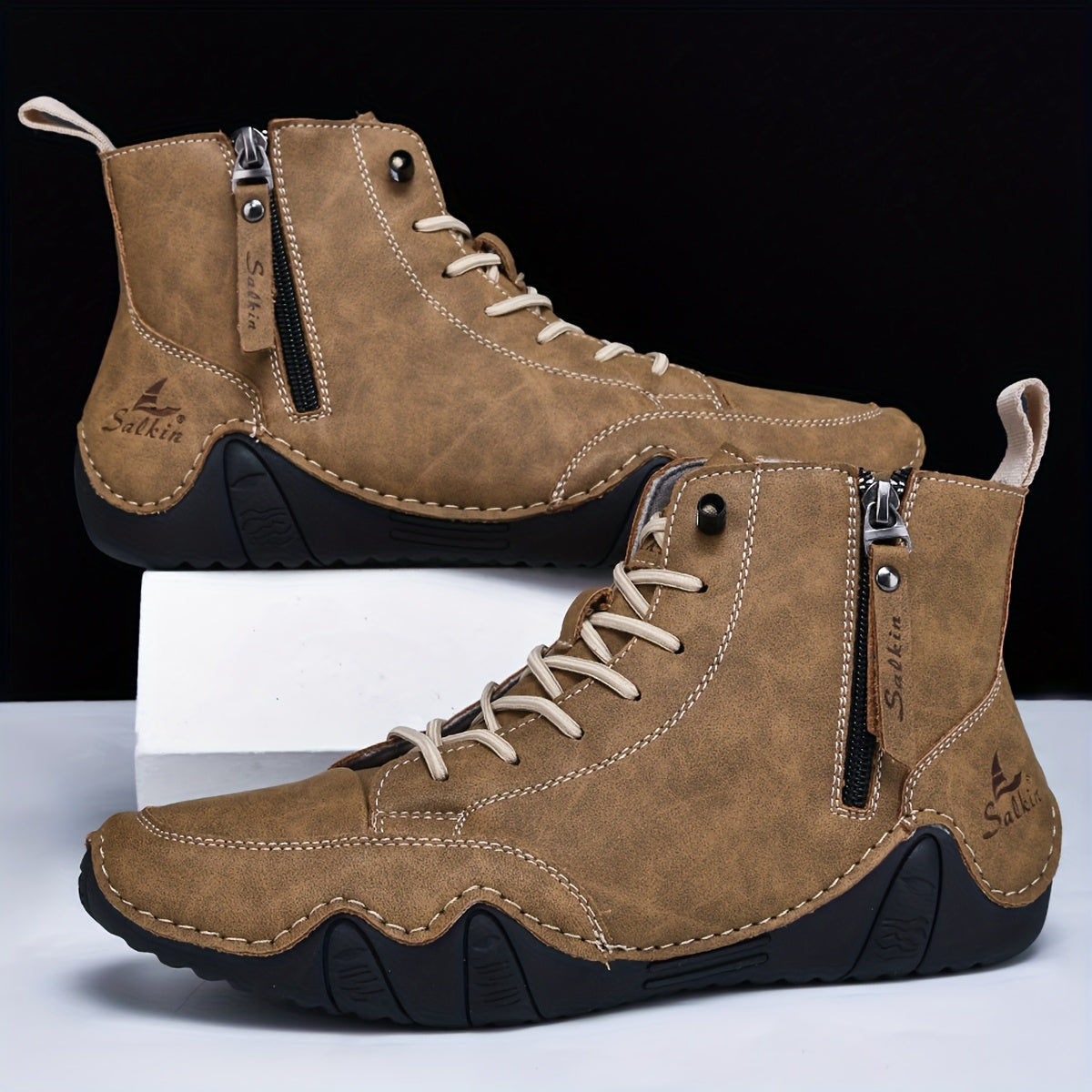 Men's Lace-Up Ankle Boots
